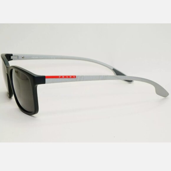 Prada Black Rubber 54mm Grey Matte Sunglasses - Picture 3 of 8